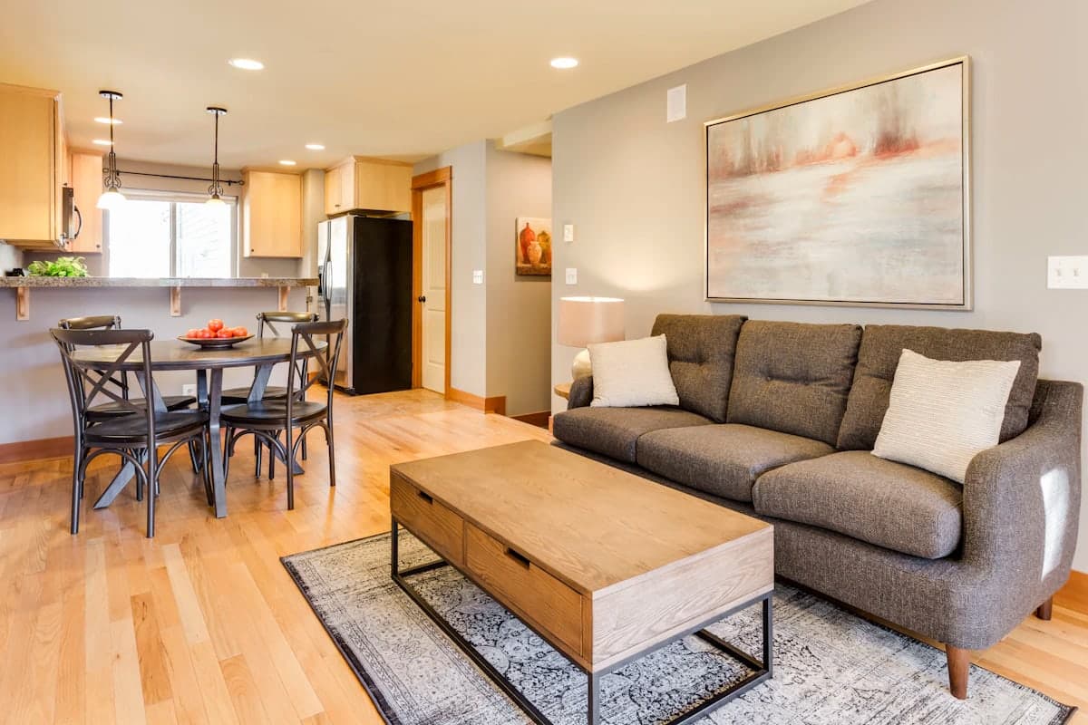 Intérieur immobilier capturé pour une visite virtuelle 3D